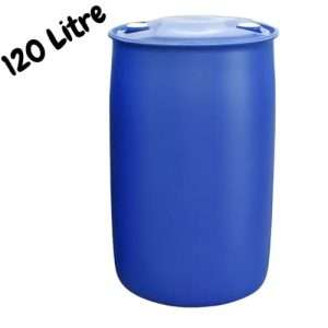 120 Litre closed top plastic drums