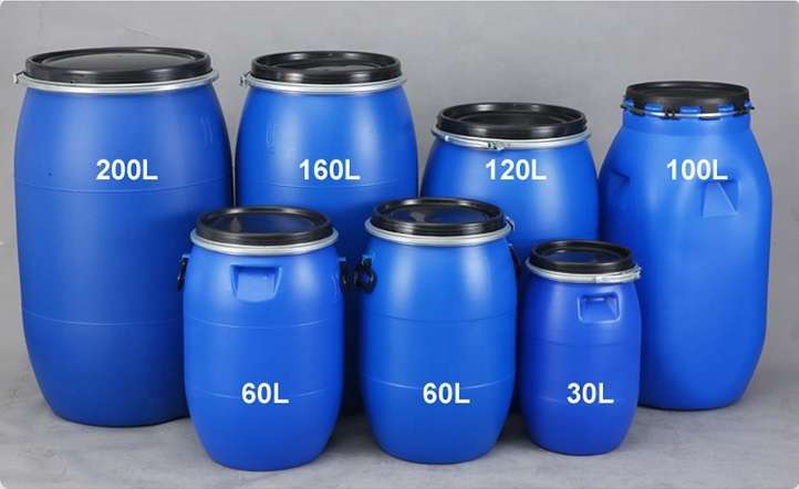 Blue Plastic Drums - Flowbins Hub