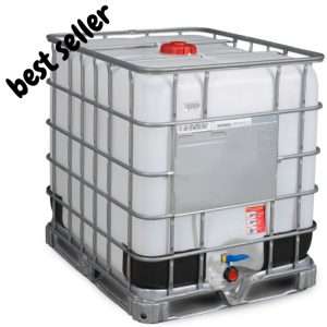 1000 Liter Used Food Grade Flowbins For Sale on Steel Pallet - Flowbins Hub