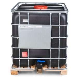 1000 Liter Black Flowbins on Wooden Pallets For Sale - Flowbins Hub