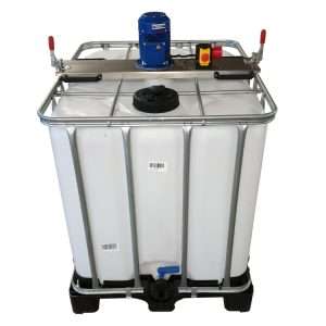 1000 Liter Flowbins with Electric Mixer/Agitator For Sale - Flowbins Hub